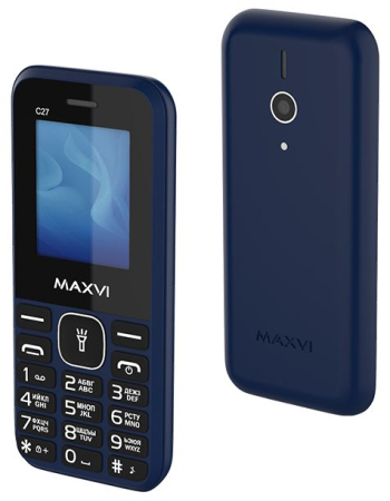 Кнопочный телефон Maxvi C27 (синий)