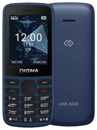 Мобильный телефон DIGMA Linx A243 32Mb Dark Blue