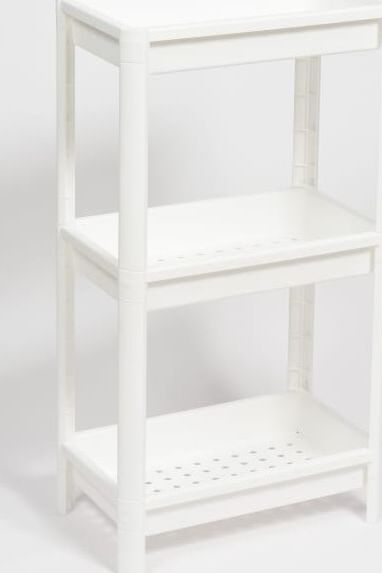 VIOLET Этажерка VIKEA широкая 3-х ярусная (белая) 781306