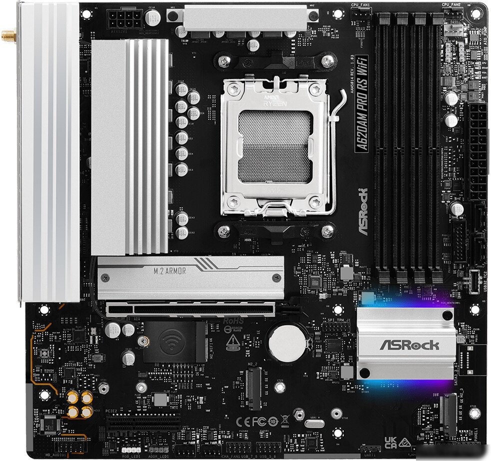 Материнская плата ASRock A620AM Pro RS WiFi