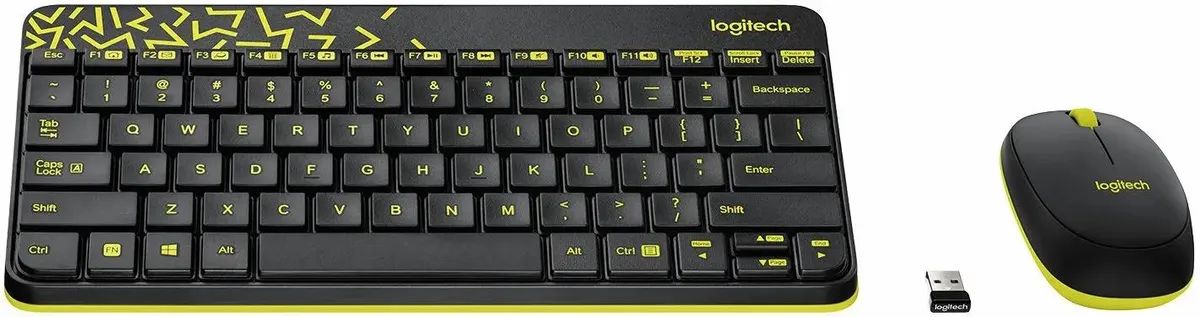 Мышь + клавиатура Logitech MK240 Nano [920-008213]