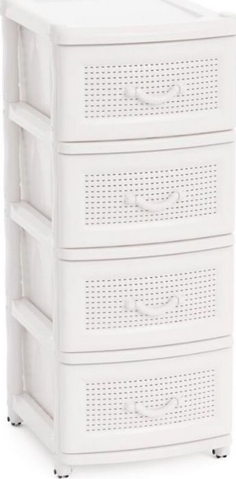 Комод Альтернатива 4-х секционный (белый) М5507