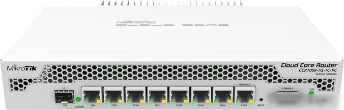 Маршрутизатор Mikrotik Cloud Core [CCR1009-7G-1C-PC]