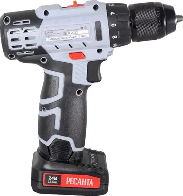 Дрель-шуруповерт Ресанта ДА-24-2ЛК (с 2-мя АКБ, кейс)
