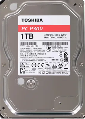 Жесткий диск Toshiba P300 1TB [HDWD110UZSVA]