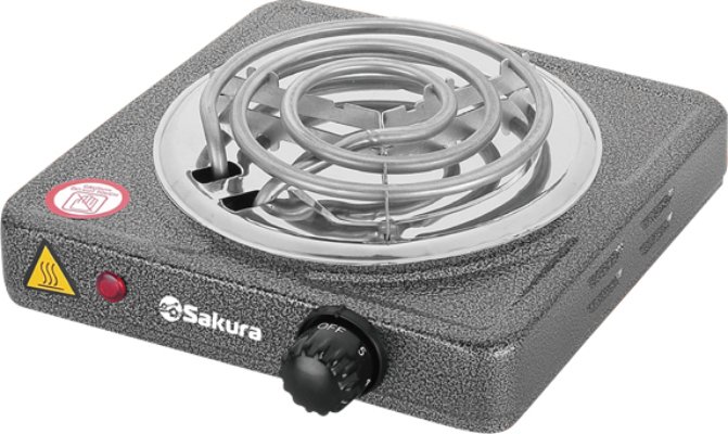 Настольная плита Sakura ПЭ-02 (графит)