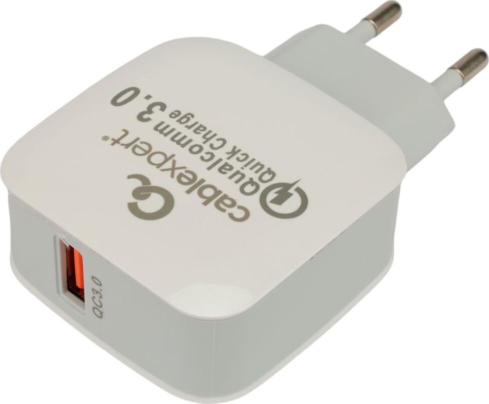 CABLEXPERT (21074) MP3A-PC-40, QC3.0, 1 порт USB, белый, пакет