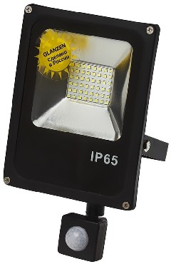 Прожектор светодиодный GLANZEN FAD-0011-20 20 Вт C датчиком движения