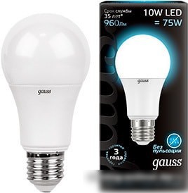 Gauss A60 E27 10 Вт 4100 K 102502210