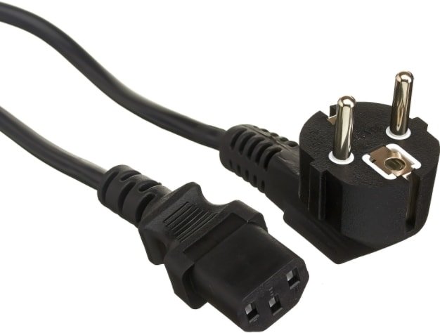 Кабель ExeGate Power PC-1,8P 1.8 м 0.5 мм Cu угловая