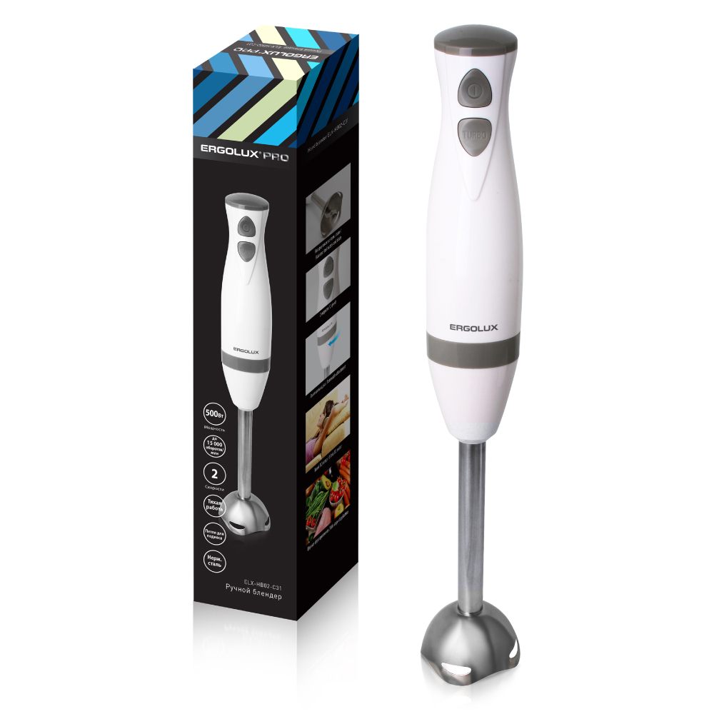 Погружной блендер Ergolux ELX-HB02-C31