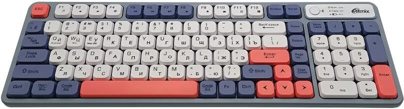 RITMIX RKB-504W серо-бело-красно-синий
