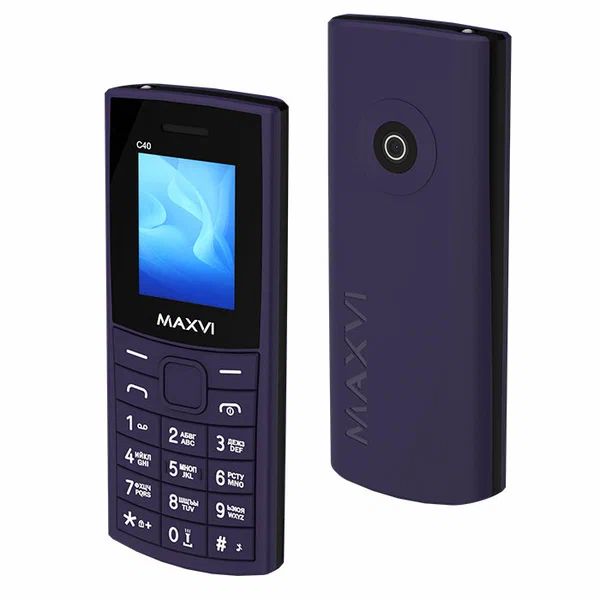Кнопочный телефон Maxvi C40 (фиолетовый)