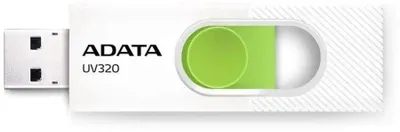 ADATA UV320 64GB (белый/зеленый)