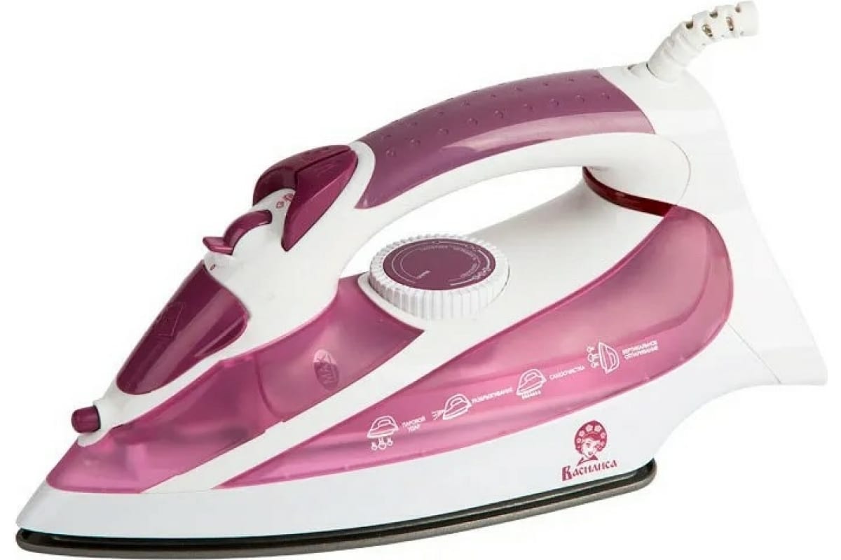 Утюг Василиса У3-2000 (белый/сиреневый)