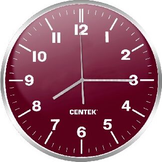 Настенные часы CENTEK СТ-7100 (красный)