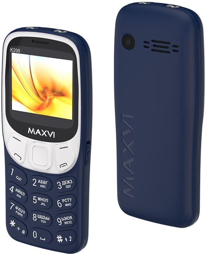 Телефон Maxvi K200 (синий)