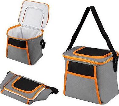 ECOS Термосумка PC2207, 12л, р-р: 26x20x24см, цвет: серо-оранжевый 104569