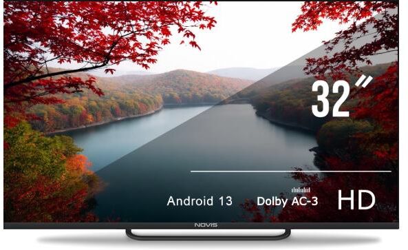 NOVIS NTV-H3230TS HD SMART TV Безрамочный