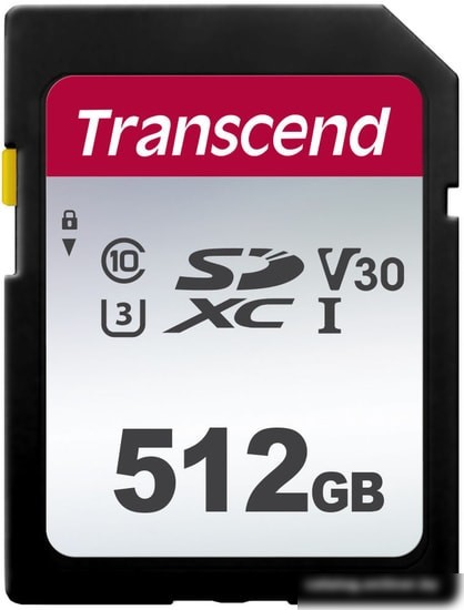 Карта памяти Transcend SDXC 300S 512GB