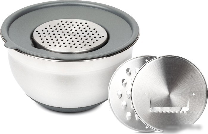 ATTRIBUTE ASG003 Миска GRATE IT 3л с крышкой 3 терки