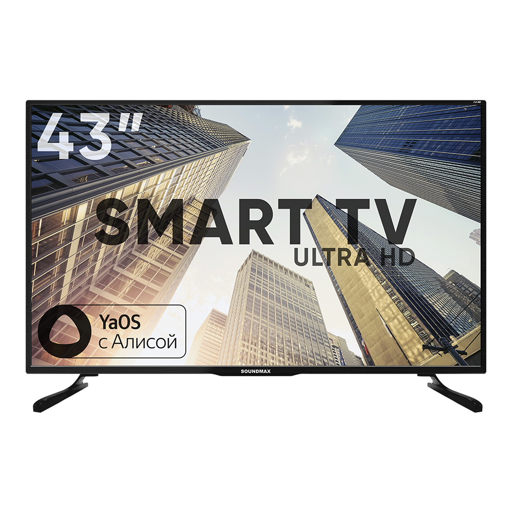 SOUNDMAX SM-LED43M03SU UHD SMART Яндекс