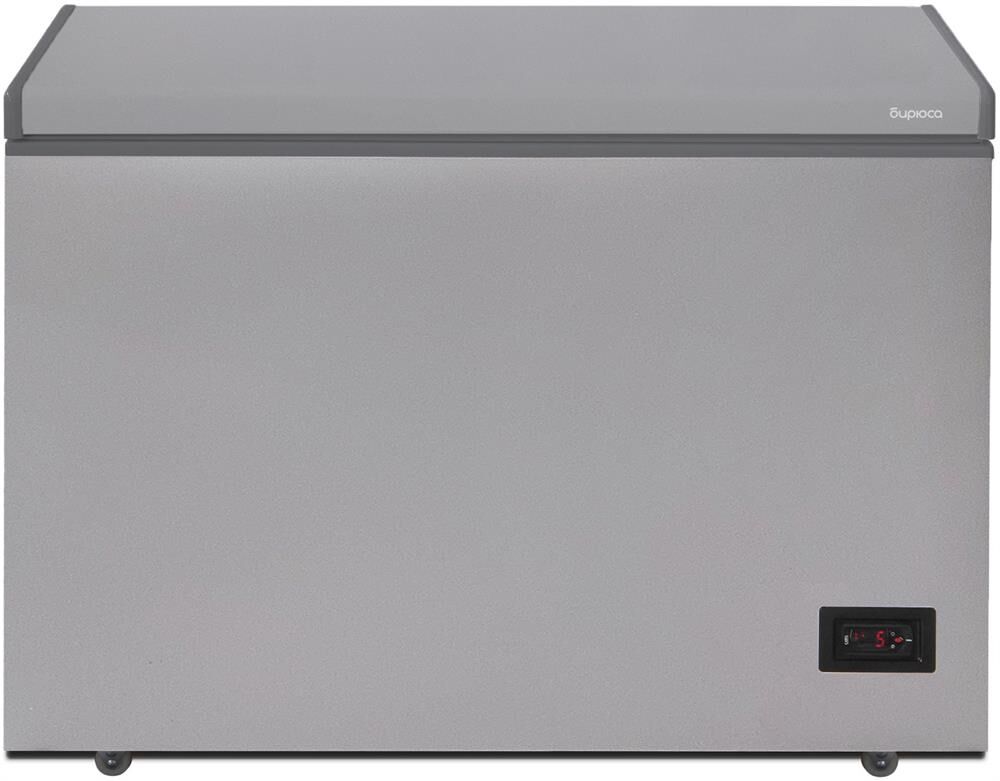 БИРЮСА M240KDN 190л (ларь, глухая крышка) металлик