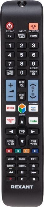REXANT (38-0200) Пульт универсальный для телевизора Samsung с функцией SMART TV (ST-02) черный