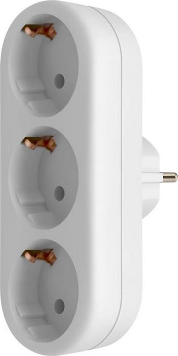 DEFENDER (99109) TG-01 3 розетки, заземление, белый