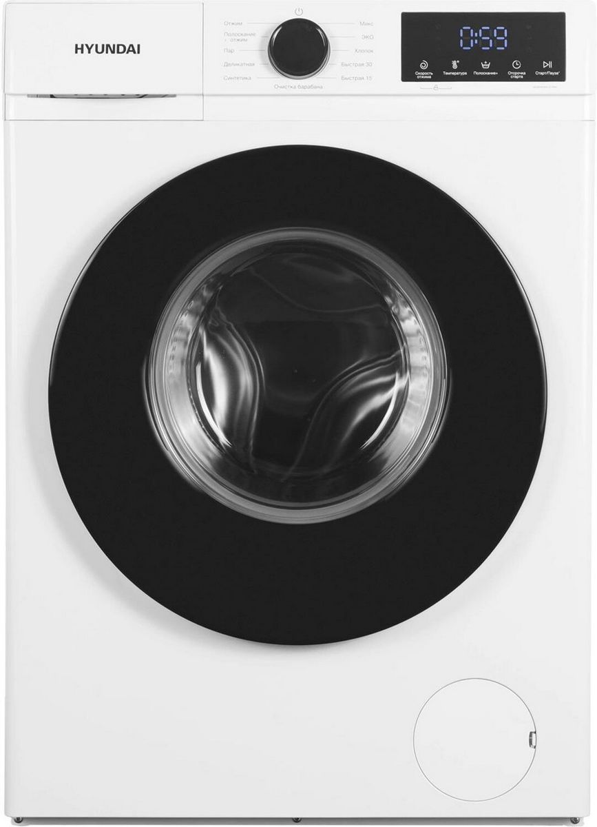 HYUNDAI WME8212 кл.:A фронт. макс.:8кг белый инвертер