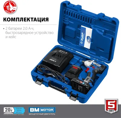 Зубр Профессионал GB-250-22 (с 2-мя АКБ, кейс)
