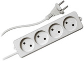 Сетевой фильтр Гарнизон 4 розетки, белый, 5 м (EL-NL4-W-5)