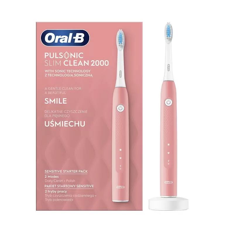 Электрическая зубная щетка Oral-B Pulsonic Slim Clean 2000 (розовый) Электрическая зубная щетка Oral-B Pulsonic Slim Clean 2000 (розовый)