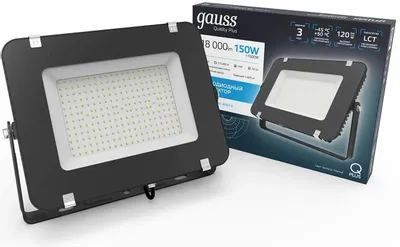 Прожектор Gauss LED 150W IP65 6500K 613100150 (черный)