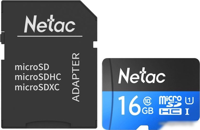 Netac P500 Standard 16GB NT02P500STN-016G-R (с адаптером)