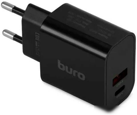 Сетевое зарядное Buro BUWD1 (черный)