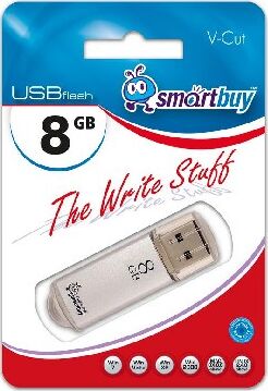 SmartBuy 8GB V-Cut Silver [SB8GBVC-S]
