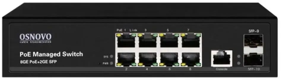Неуправляемый коммутатор Osnovo SW-80802(150W)