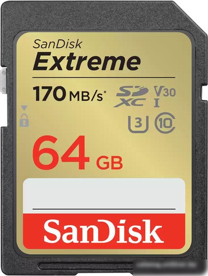 SanDisk Extreme SDXC SDSDXV2-064G-GNCIN 64GB
