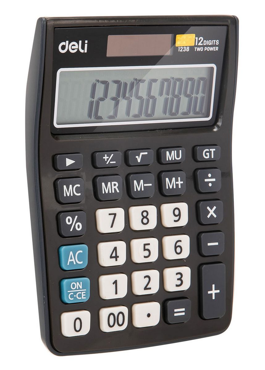 Бухгалтерский калькулятор Deli E1238black