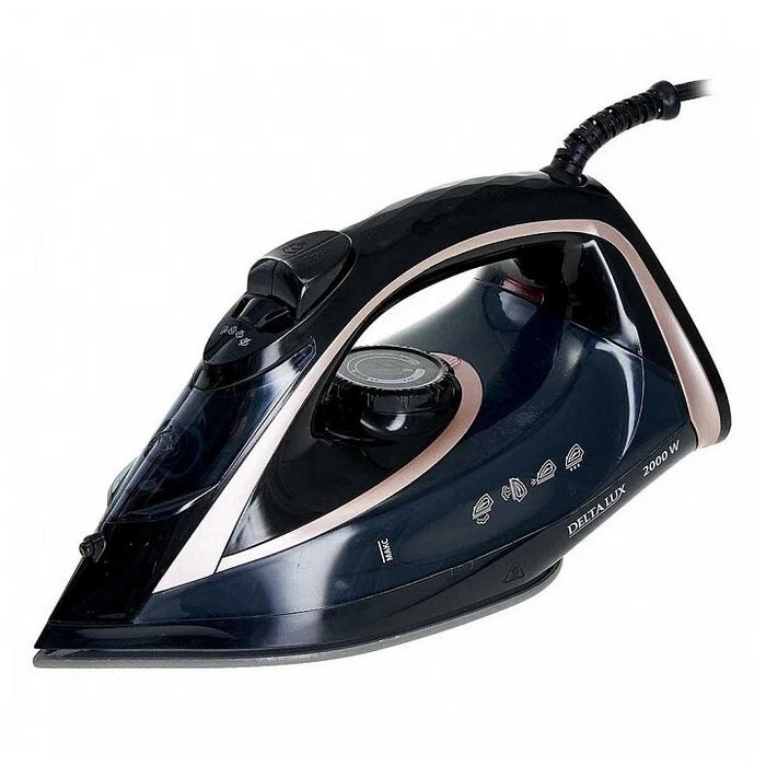 Утюг Delta LUX DE-3001 (черный/бронзовый)
