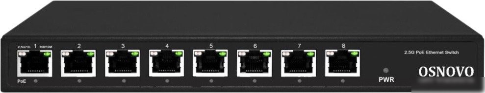 Неуправляемый коммутатор Osnovo SW-8D-1