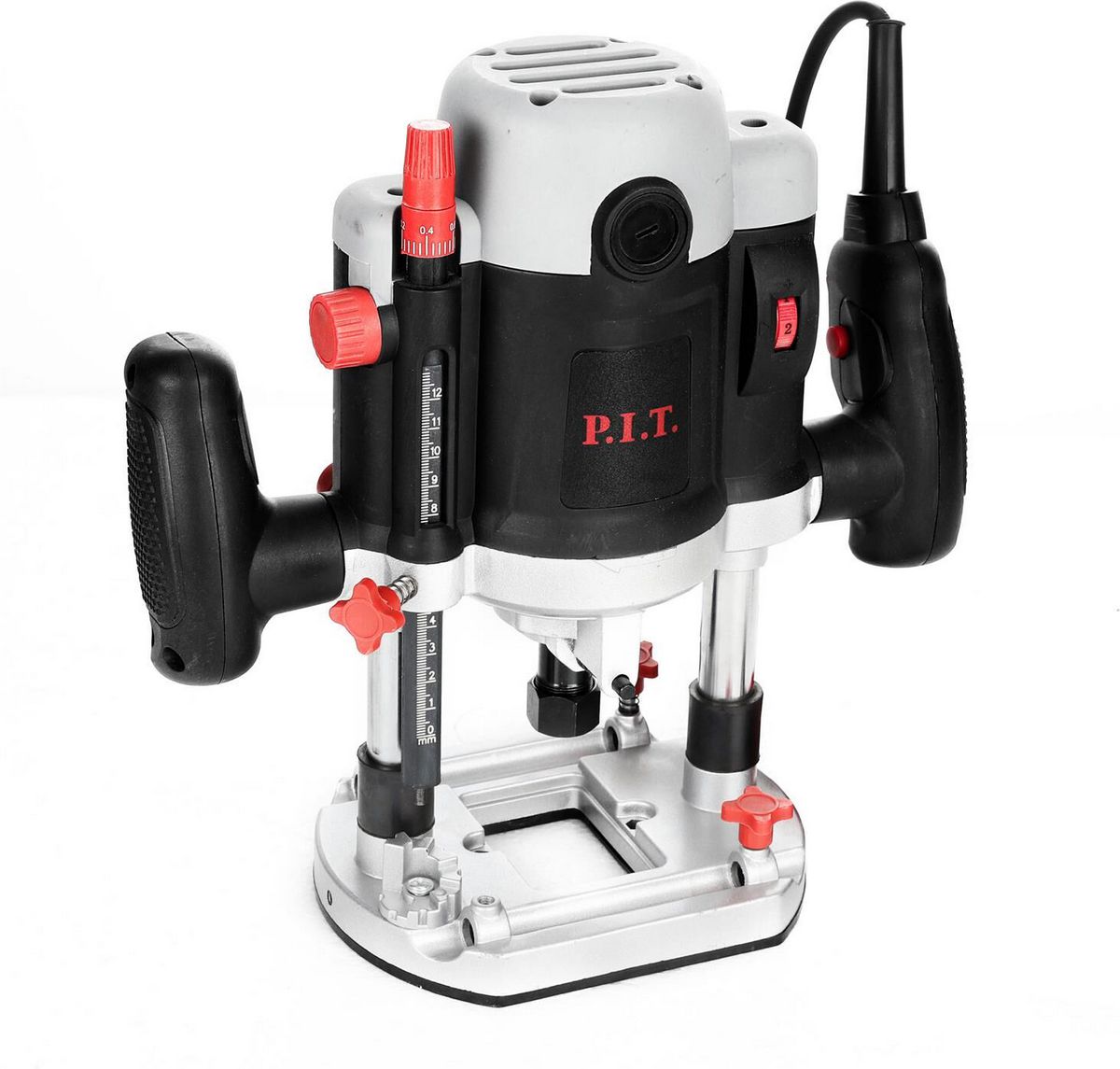 P.I.T. Фрезер погружной электрич. PER12-C МАСТЕР (2100Вт, 6000-22000об/мин, ход 55мм, цанги 8/12мм)