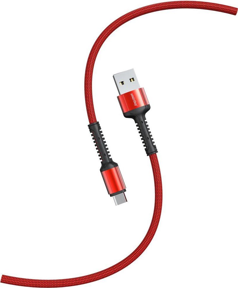 SMARTBUY (iK-12-S26r) S26 MicroUSB красный, 3 А, QC, нейл.,1 м