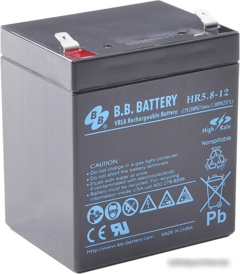 B.B. Battery HR5.8-12 (12В/5.3 А·ч)