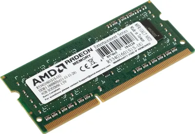 AMD 4GB DDR3 SO-DIMM 1600 МГц R534G1601S1S-UG