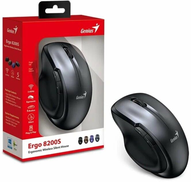 GENIUS (31030029400) Ergo 8200S, черный