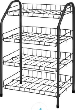 Полка для обуви Nika ЭТ2 (черный)