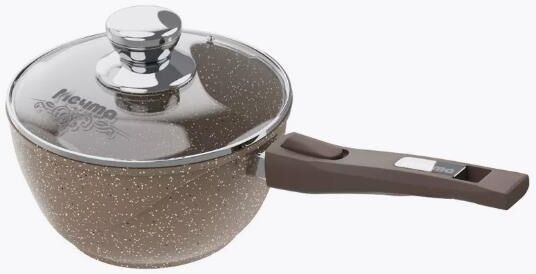 МЕЧТА 082806 Гранит brown 1,7л съемная ручка стеклянная крышка