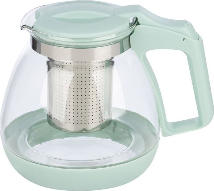 MALLONY Чайник заварочный MENTOLO, 1,1 л, из жаропрочного стекла с фильтром из нерж стали (009370)